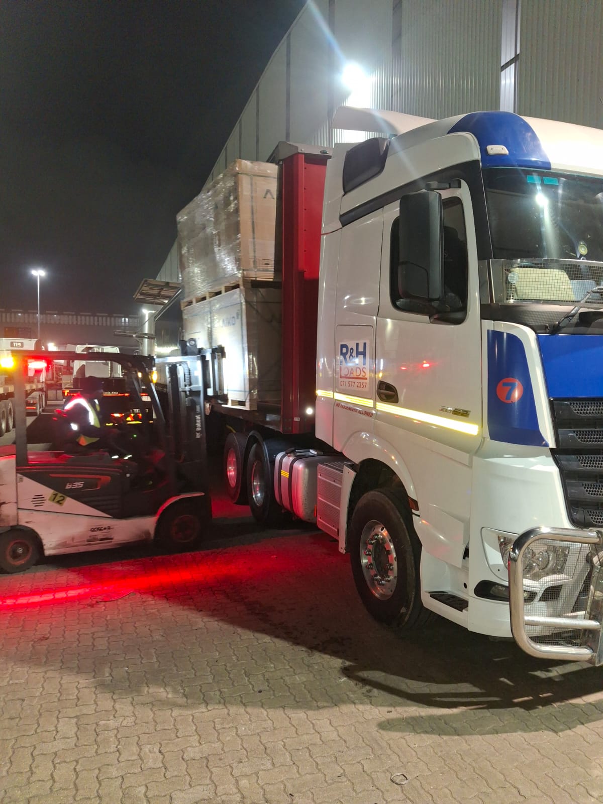 Night loading operations